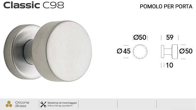 pomolo-per-porta-fisso-c98-classic-reguitti-con-rosetta-tonda