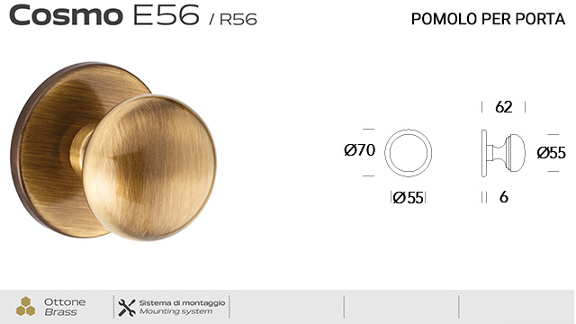 pomolo-per-porta-fisso-e56-cosma-reguitti-con-rosetta-tonda-diametro-70-mm