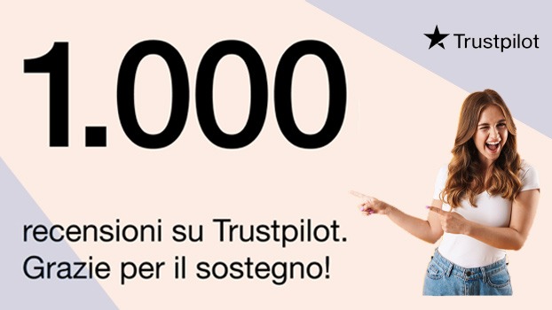Oltre 1000 Recensioni Positive su Trustpilot, Grazie per Aver Scelto Maniglie Design!