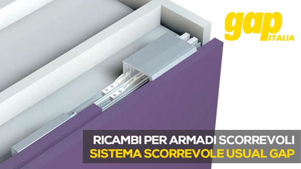 Ricambi Gap Per Armadi Scorrevoli Serie Usual: Disponibili su Maniglie Design