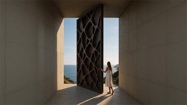 L'Eleganza del Movimento: Progettare Porte a Bilico e Boiserie con i Sistemi Pivot JNF